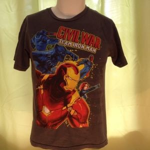 Marvel Captain America Civil War Youth Gray Shirt